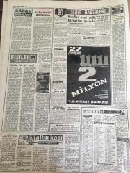 YENİ SABAH GAZETESİ 1 HAZİRAN 1962  YIL :25 SAYI :8338---Cumhurbaşkanı  Gümüşpala 'ya  Mesul  sensin dedi ---Gürsel  :Gerekirse Orduya Size İş Düşüyor Buyurun  Deriz --Adalet Partisinde  Mutediller  Müfritleri Alt Etmeğe  Çalışıyor --Sunay : Biz askeriz  istifaya  karışmayız --Yeni Dekan  147 ler diye  bir mesele  kalmadı  dedi ---Bir  bu eksikti :Siyavuşgil --Belediye yeni gelir kaynakları peşinde --Galatasaray :3 - K. Gümrük :2 --Feriköy  :2 K. Paşa :0--Şili  de  birinci  gün favoriler  kazandı --Kongreye 3 gün kala Beşiktaş karışıyor --