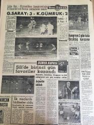 YENİ SABAH GAZETESİ 1 HAZİRAN 1962  YIL :25 SAYI :8338---Cumhurbaşkanı  Gümüşpala 'ya  Mesul  sensin dedi ---Gürsel  :Gerekirse Orduya Size İş Düşüyor Buyurun  Deriz --Adalet Partisinde  Mutediller  Müfritleri Alt Etmeğe  Çalışıyor --Sunay : Biz askeriz  istifaya  karışmayız --Yeni Dekan  147 ler diye  bir mesele  kalmadı  dedi ---Bir  bu eksikti :Siyavuşgil --Belediye yeni gelir kaynakları peşinde --Galatasaray :3 - K. Gümrük :2 --Feriköy  :2 K. Paşa :0--Şili  de  birinci  gün favoriler  kazandı --Kongreye 3 gün kala Beşiktaş karışıyor --