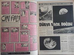 Pazar Ekstra Haftalık Aktüalite Sinema Tiyatro Müzik ve Magazin Dergisi - 23 Şubat 1969 - Dünya Nasıl Doğdu? - Çin Falı - 20 Milyon Yaşındaki İhtiyar! - Dünyanın Çelik Kapılı Tek Kahvesi - Faşing - Benimle Evlenir Misiniz? - Hayat Kavgası - Bir Film Hikayesi - Türkan Şoray'ın Düblörlüğünü Yapıyor - Ömür Göksel - Nilüfer Koçyiğit - Semiramis Pekkan - Çifte Kavrulmuş - Pervin Par Tiyatroda Oynayacak - Ajda Pekkan: Eskiye Dönüş - Plaktaki Gizli Ses - Ömür Göksel - Nilüfer Aydan Gizlice Evlendi - Alfred Hitchcock Takdim Eder - Kanlı Elbise - Fala Bakıyoruz - Londra'da Herkes Aynı Şeyi Soruyor: Cleo'yu Gördünüz mü?_ - Bulmaca Eğlence - Şaka - John Dempsey fotoğraf ve haberi - Tam Takım Dergi