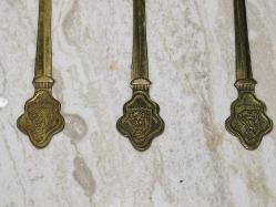 8666-ESKİLERDEN PİRİNÇ 6 ADET MEVLANA ÇAY KAŞIĞI