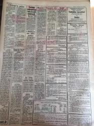 YENİ SABAH GAZETESİ 21 TEMMUZ 1963  YIL :26 SAYI :8747---İki azılı şaki  ele geçirildi--Ahmet  Demir  Polis  Kıyafetsiz  Diyor --Hazret -i Osman 'a  ait  1300 yıllık bir Kuran bulundu --Doldur Hasbi Bey Doldur : Siyavuşgil --Amerikan yardımında   240 milyon dolarlık bir indirim  daha  yapıldı --Oto  imalinde  yeni  rekor --13 Yıl Yattıktan Sonra Suçsuz Olduğu  Anlaşılıp Salıverildi --Sinemalar : Atlas :Dinamik Güçler  ,İnci :Seni Kaybedersem ,Konak :Yıldızlar Altına  ,Cengiz Hanın Hazineleri  ,Sahte Sevgili  ,Lüks :Berlin Esrarı ,Lale :Beklenmeyen Şahit ----Şenol ve Birol 'un gitmesini  kayıp saymayan  Hakkı  Yeten :Beşiktaş  yine Beşiktaş 'tır dedi --Ali ,Galatasaray  dan 50 bin lira istedi --Fenerbahçe 'nin rakibi  bugün belli  oluyor---Dünya boksunun iki devi yarın karşılaşıyor  :Liston -Patterson --Amasra bir  tarih ve tabiat hazinesidir --Balıgın  alası  Şile de bulunur --Akçakocalılar  için Turist Sadece Bir Misafirdir --