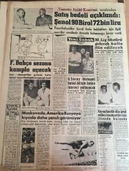 YENİ SABAH GAZETESİ 20 TEMMUZ 1963 YIL :26 SAYI :8746--Fenerbahçe-Abdullah Turhan-Altan Erbulak-Suriye de bastırılan darbeyi  Nasır 'cıların  hazırladığı  ilan edildi --Suriye de 12 ihtilalci  kurşuna  dizildi --İçi para ile  dolu olan  çantayı kaptı --İlyas  Şoris   idama  mahkum  edildi --Dün  bir ara kaldırılan  sokağa çıkma yasağı  sonradan  tekrar  kondu --İlaçtan  zehirlenen  işçiyi pikap ezdi --Kavganın Sebebi ?:Siyavuşgil --Martine Coral  ,Mariyn Monroe 'ya  teklif  edilen  rolde  oynayacak --Sinemalar :Atlas :Dinamik Üçler  ,İnci :Cengiz Hanın  Hazineleri ,Lüks :Berlin Esrarı ,---80 'lik  ihtiyar  oğlu  ile  bir olup  adam  öldürdü --Prenses kaybolunca  okulun ücreti arttı --Satış  bedeli açıklandı : Şenol :90 bin  ,Birol :72 Bin Lira --Fenerbahçe  sezonu  kampla  açacak --Moskova ,Amerika Rusya ya kıyasla  daha şanslı görünüyor --Galatasaray  Göztepeli Kaleci Ali İçin  İzmir e  İdareci  Yollayacak --
