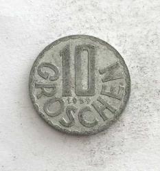 Avusturya 10 Groschen 1959