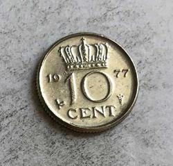 Hollanda 10 Cent 1977
