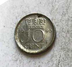 Hollanda 10 Cent 1980