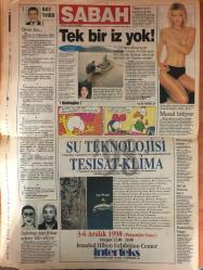 Sabah Gazetesi - 2 Aralik 1998 -  - Şili - Lyon - Juventus - Galatasaray - AP - DSP - ANAP - DYP - Eren - Anayasa Değişikliği - Tarkan - Hülya Avşar - Fenerbahçe - Yavuz Donat - Duman - Ege - Eder - Avrupa Birliği - İtalya - Fatih Terim - Nez - Hagi - Sarı Kart - Emre - Patron - Hasan Sas - Roda - Şampiyonlar Ligi - Fransa - Peru - Taffarel - Athletic Bilbao - Rosenborg - Can Bartu - Buray - Zara - Hakan Şükür - Barcelona - Orman - Real Madrid - Güvenlik Tedbirleri - Cengiz - Selçuk - LP - Yusuf - Almanya - Yilmaz - Barış süreci - Barış Süreci - Belçika - Terörle Mücadele - Jacques Chirac - Yunanistan - Tansu Çiller - CHP - Bülent Ecevit - Adamlar - Mesut Yılmaz - Göksel - DTP - Refaiddin Şahin - Bedük - Recai Kutan - Hüsamettin Cindoruk - AK Parti - Redd - Deniz Baykal - Milletvekili seçimi - Model - Romanya