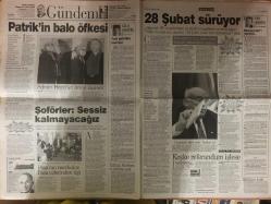 Sabah Gazetesi - 26 Aralik 1999 -  - Fatih Terim - Lyon - AP - Arto - Levent Kırca - Hakkı Keskin - Eren - Baha - İstemihan Talay - Kanada - İsviçre - Isla - LP - Rangers - AIK - Yusuf - Kırmızı Kart - Şili - Belçika - Real Madrid - Tugay Kerimoğlu - Romanya - Trabzonspor - Emre - Okay - Çelik - Cengiz - Dida - Galatasaray - Türk Telekom - Onur - Beşiktaş - Fred - Eder - Ege - Yasin - Yilmaz - Hikmet Karaman - Volkan - Orhan Ak - Rota - Ahmet Dursun - Yekta Güngör Özden - AKP - Agu - PAK - CHP - Bülent Ecevit - Fabri - Erdoğan - Redd - Mesut Yılmaz - ANAP - Sosyal Güvenlik - Anayasa Mahkemesi - Basın Toplantısı - Süleyman Demirel - Avrupa Birliği - Adamlar - Simge - Hadise - Bill Clinton - Orman
