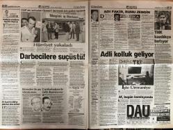 Hürriyet Gazetesi - 4 Ekim 1999 -  - Sinan - Deniz Akkaya - AP - Emre - Şili - İsmail - Zara - İsmail Cem - Yunanistan - CHP - Ege - Kıbrıs - Ertugrul - Model - Galatasaray - Beşiktaş - Almanya - Romanya - Kupa Galipleri Kupası - Lyon - Alpay - LP - Türk Telekom - Harun - Teoman - Hazırlık Maçı - Roda - Augsburg - Mehmet Polat - Real Madrid - Kırmızı Kart - Teknik Direktör - Chelsea - Süper Lig - Eren - Emrah - Rusya - Mahmut - Yasin - Eder - PAK - Eşref Kolçak - Terörle Mücadele - Sosyal Güvenlik - Lens - Tufan Türenç - Orman - Murat Karayalçın - Melih Gökçek - Gökçe - Onur - Çelik - DSP - Lille - Fabri - Bülent Ecevit - Barış süreci - Barış Süreci - Agu - Steffi Graf - Duke Ellington - Emre Kongar - Isla