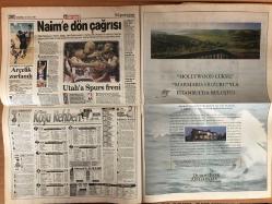 Hürriyet Gazetesi - 22 Nisan 1999 -  - AP - Lyon - Zara - CHP - ANAP - Onur - MHP - Devlet Bahçeli - Bülent Ecevit - DSP - DYP - Isla - Baha - Bahattin Şeker - Eder - Galatasaray - Borussia Dortmund - Almanya - Dida - LP - Alpay - Eren - Beşiktaş - Fenerbahçe - Gol Krallığı - Aykut Kocaman - Ertuğrul Sağlam - Yerli üretim - Fatih Terim - Teknik Direktör - Aziz Yıldırım - Aziz - Alper - Moldova - Yıldız Futbolcu - Teknik Heyet - Hakan Şükür - Hagi - Arif Erdem - Tanju Çolak - Model - Tansu Çiller - AIK - Adamlar - Seçim sonuçları - Seçim Sonuçları - Vural Savaş - Anayasa Mahkemesi - Agu - Siyasi Partiler - Müller - Lens - Belediyeler - Ege - Yerel Seçimler - Aydın Doğan - Ertuğrul Özkök - Bero - Sinan - Murat Karayalçın - Redd - Erdoğan - Recep Tayyip Erdoğan - Abdullah Gül - Celal Adan - Nazlı Ilıcak - Ali Müfit Gürtuna - Yerel Seçim Sonuçları - Volkan - Şili - Basın Toplantısı - Fransa - Mesut Yılmaz