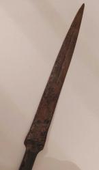 Çanakkale Savaşı Yıllarından Kalma Piyade Çerkez Kaması. Ak Mehmet Dedemizin Çanakkale ve Sakarya Meydan Muharebesi Savaşında da Kullandığı Kama-Süngü. Çift Tarafıda Kan Olukludur. (1910-1921 Yılları.)