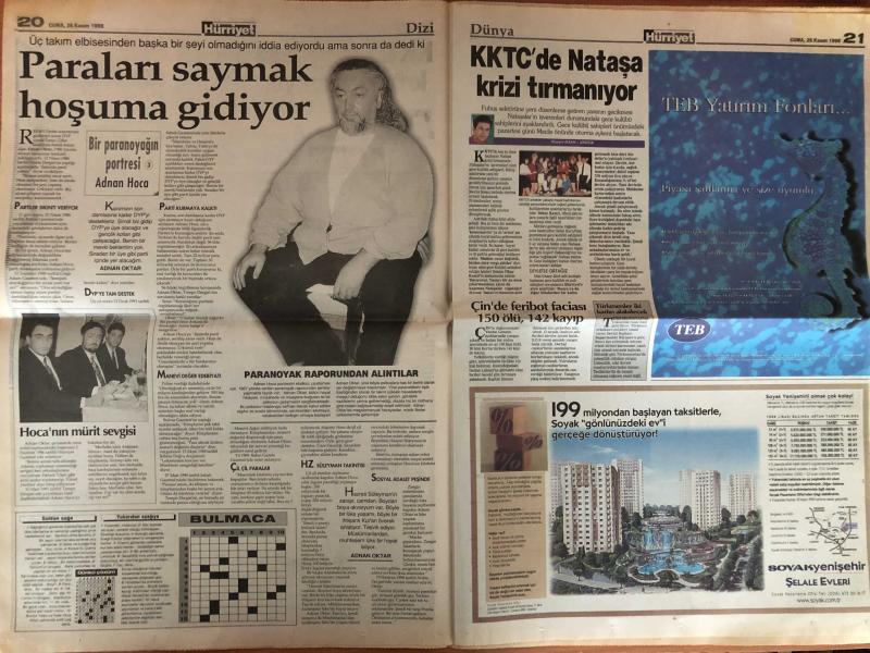 Hürriyet Gazetesi 26 Kasım 1999 AP Basın Toplantısı  