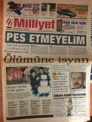 Milliyet Gazetesi - 15 Mart 1999  - Kupa Galipleri Kupası - AP - Galatasaray - Hasan Şaş - Adamlar - Eder - Taffarel - Fenerbahçe - Brezilya - Hagi - Ümit Karan - PAK - Emre - Gol Sevinci - Eren - Seren Serengil - Beşiktaş - Trabzonspor - Puan Durumu - Fatih Terim - Gökçe - Kırmızı Kart - Yasin - Bero - Ertugrul - Okay - Alpay - LP - Basın Toplantısı - Teknik Direktör - Teknik Heyet - Bilet Fiyatları - Harun - Ukrayna - Bulgaristan - Baha - Şampiyonlar Ligi - Belçika - Rusya - Taraftar Desteği - Tayfun - MSP - Orman - Bülent Ecevit - DSP - CHP - Edis - Şili - DYP - Necmettin Erbakan - Zara - Siyasi Partiler - ANAP - Terörle Mücadele - DTP - BBP - Anayasa Değişikliği - Demokratikleşme - Cemil Çiçek - Recai Kutan - Erdoğan - Şener - Recep Tayyip Erdoğan - Genel Seçimler - Yerel Seçimler - MHP - Ali Talip Özdemir - Adnan Polat - Isla - Barış Manço - Berna Yılmaz - Yusuf - Yusuf Hayaloğlu