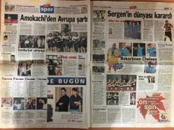 Milliyet Gazetesi - 30 Ekim 1998  - LP - Teknik Direktör - Agu - Eder - AP - Partizan - Arto - Danimarka - Real Madrid - Barcelona - Fenerbahçe - Beşiktaş - Ege - Gökçe - Halil Ergün - Deniz Gökçe - Mahmut - PAK - Yunanistan - Cengiz - Yilmaz - Neto - Özgün - Mahsun Kırmızıgül - Trabzonspor - Efes Pilsen - Tayfun - Chelsea - Şili - Süper Lig - Gianfranco Zola - Fransa - Hollanda - Norveç - Romanya - Rusya - Marcel Desailly - Roberto Di Matteo - Gianluca Vialli - Hagi - Brezilya - İspanya - Indiana Pacers - Baha - Belçika - Güneş Taner - Didi - Eren - CHP - Süleyman Demirel - Bülent Ecevit - Hikmet Çetin - Ahmet Necdet Sezer - Mesut Yılmaz - Anayasa Mahkemesi - MHP - Devlet Bahçeli - Hüsamettin Cindoruk - Deniz Baykal - Muhsin Yazıcıoğlu - DTP - BBP - Korkut Özal - DYP - Isak - Isla - Azerbaycan - Pakistan - Taha Akyol - Isco - Almanya - Portekiz - Redd - Demokratikleşme - Kıbrıs - İngiltere - Okay