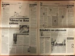 Milliyet Gazetesi - 26 Ocak 2000  - Eder - AP - ANAP - MHP - Anayasa Değişikliği - Sadettin Tantan - Ozan - Trabzonspor - Teknik Direktör - Orman - Galatasaray - Yilmaz - Fenerbahçe - Beta - Agu - Moldova - Arto - Baha - Brezilya - Didi - Azerbaycan - Belçika - Arjantin - MSP - Hollanda - Teknik Heyet - Beşiktaş - Kırmızı Kart - Gol Krallığı - Ahmet Dursun - PAK - Emre - Taffarel - Mehmet Polat - Fatih Terim - Puan Durumu - Alpay - LP - Yusuf - Tayfun - Selçuk - Mehmet Ağar - DYP - Müller - Anayasa Mahkemesi - Vural Savaş - Yasin - Necmettin Erbakan - Onur - Patron - Rusya - Vladimir Putin - Gürcistan - Ukrayna - Özbekistan - HEPAR - Cemil Çiçek - DSP - Bülent Ecevit - Tansu Çiller - Süleyman Demirel - Mesut Yılmaz - Osman Durmuş - Almanya - Isla - Ahmet Tan - Uğur Mumcu - Allan - Adamlar - Mahmut - Terörle Mücadele - Şili