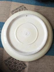 Antika 1920-30 arası Kütahya Çini Muhammed yazılı duvar tabağı  Çap 24 cm