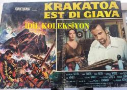 Krakatoa - Büyük macera, ORİJİNAL İTALYANCA SİNEMA BEZ AFİŞİ - KRAKATOA EST DI GIAVA, 1968, FİLM BEZ AFİŞİ / POSTERİ - BÜYÜK BOY - ORİJİNAL - 66 X 46 cm EBADINDA - Original Turkish Big Size Movie Poster - Bernard L. Kowalski, Maximilian Schell, Diane Baker, Brian Keith, Barbara Werle, Sal Mineo, Rossano Brazzi, John Leyton, J.D. Cannon, Jacqueline Chan, CINERAMA