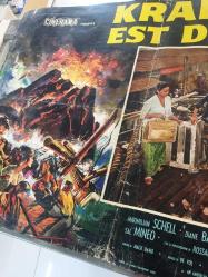 Krakatoa - Büyük macera, ORİJİNAL İTALYANCA SİNEMA BEZ AFİŞİ - KRAKATOA EST DI GIAVA, 1968, FİLM BEZ AFİŞİ / POSTERİ - BÜYÜK BOY - ORİJİNAL - 66 X 46 cm EBADINDA - Original Turkish Big Size Movie Poster- Bernard L. Kowalski, Maximilian Schell, Diane Baker, Brian Keith, Barbara Werle, Sal Mineo, Rossano Brazzi, John Leyton, J.D. Cannon, Jacqueline Chan, CINERAMA