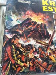 Krakatoa - Büyük macera, ORİJİNAL İTALYANCA SİNEMA BEZ AFİŞİ - KRAKATOA EST DI GIAVA, 1968, FİLM BEZ AFİŞİ / POSTERİ - BÜYÜK BOY - ORİJİNAL - 66 X 46 cm EBADINDA - Original Turkish Big Size Movie Poster- Bernard L. Kowalski, Maximilian Schell, Diane Baker, Brian Keith, Barbara Werle, Sal Mineo, Rossano Brazzi, John Leyton, J.D. Cannon, Jacqueline Chan, CINERAMA