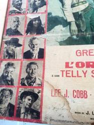 Makkenna'nın altınları, ORİJİNAL İTALYANCA SİNEMA BEZ AFİŞİ - L'ORO DEI MACKENNA, 1969, FİLM BEZ AFİŞİ / POSTERİ - BÜYÜK BOY - ORİJİNAL - 65 X 45 cm EBADINDA -  Original Turkish Big Size Movie Poster - J. Lee Thompson, Gregory Peck, Omar Sharif (Ömer Şerif), Telly Savalas, Camilla Sparv, Keenan Wynn, Julie Newmar, Ted Cassidy, Lee J. Cobb, Raymond Massey, Burgess Meredith, Anthony Quayle, Edward G. Robinson