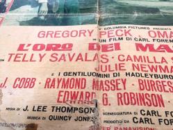 Makkenna'nın altınları, ORİJİNAL İTALYANCA SİNEMA BEZ AFİŞİ - L'ORO DEI MACKENNA, 1969, FİLM BEZ AFİŞİ / POSTERİ - BÜYÜK BOY - ORİJİNAL - 65 X 45 cm EBADINDA -  Original Turkish Big Size Movie Poster - J. Lee Thompson, Gregory Peck, Omar Sharif (Ömer Şerif), Telly Savalas, Camilla Sparv, Keenan Wynn, Julie Newmar, Ted Cassidy, Lee J. Cobb, Raymond Massey, Burgess Meredith, Anthony Quayle, Edward G. Robinson