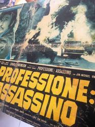 Mekanik, ORİJİNAL İTALYANCA SİNEMA BEZ AFİŞİ - The Mechanic - Professione Assassino, 1972, FİLM BEZ AFİŞİ / POSTERİ - BÜYÜK BOY - ORİJİNAL - 65 X 45 cm EBADINDA - Original Turkish Big Size Movie Poster - Michael Winner, Charles Bronson, Jan-Michael Vincent, Keenan Wynn, Jill Ireland, Linda Ridgeway, Frank DeKova, James Davidson, Lindsay Crosby, Steve Cory, Tak Kubota, Patrick O'Moore