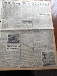 Yeni İstanbul Gazetesi - 21 Ağustos 1955 - Fas Ve Cezayirde Kanlı Çarpışma 300 Ölü Var - Ticaret Vekili Sıtkı Yırcalı İzmir Fuarını Açarken Yeni Dış Ticaret Rejimini De İzah Etti - Şiddetli Bir Tayfun Dün Amerika'yı Altüst Etti - Irak Kralı İkinci Faysal Savarona İle Fransa'ya Hareket Etti - Dün İstanbul'da 50 Gram Kahve Bulmak Mümkün Olmadı - Atom Konferansı Sona Erdi - Pedagoji Kongresi - Ankara İstanbul İzmir Radyosu Programı - Biyoloji Ve Din - Fenerbahçe Hacettepe Bugün Karşılaşıyorlar - Balkanların 1 Numaralı Atleti Osman Coşgül - Adalar Kupası Yelken Yarışları -  Sportif Oyunlar Federasyonu - Çapamarka - Gripin