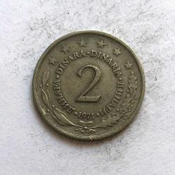 Yugoslavya 2 Dinar 1971