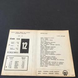 12 HAZİRAN 1958 -TAKVİM YAPRAĞI-DOĞUM GÜNÜ HEDİYESİ-AJANS-TÜRK ŞİİRLİ VE SAATLİ TÜRKİYE TAKVİMİ,CAHİT KÜLEBİ,ORHAN ERDİVANLI,FAL,FIKRA,CEZAYİRİN FRANSIZLAR TARAFINDAN İŞGALİ 1830,GÜZEL SÖZ,YEMEK LİSTESİ