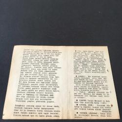 20  HAZİRAN 1958 -TAKVİM YAPRAĞI-DOĞUM GÜNÜ HEDİYESİ-AJANS-TÜRK ŞİİRLİ VE SAATLİ TÜRKİYE TAKVİMİ,F.N.ÇAMLIBEL,FAL,FIKRA,2.BEYAZIT VE ŞEHZADE CEM ARASINDA SAVAŞ 1481,GÜZEL SÖZ,YEMEK LİSTESİ