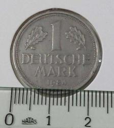 1984-D BATI ALMANYA DEUTSCHE 1 MARK ORİJİNAL MADENİ PARASI ÇİLALTI-ÇİL Ü2EEE1 ÇOK NADİR