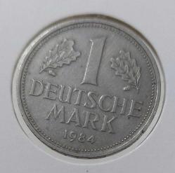 1984-D BATI ALMANYA DEUTSCHE 1 MARK ORİJİNAL MADENİ PARASI ÇİLALTI-ÇİL Ü2EEE1 ÇOK NADİR