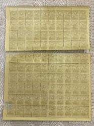 TC ismet inönü 1 lira 75 kuruş resmi sürşarjlı 100 adet blok MNH posta pulları Nadir