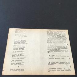 23 TEMMUZ 1958 -TAKVİM YAPRAĞI-DOĞUM GÜNÜ HEDİYESİ-AJANS-TÜRK ŞİİRLİ VE SAATLİ TÜRKİYE TAKVİMİ,K.K.KAMU,FAL,FIKRA,2.MEŞRUİYET İLANI 1908,ERZURUM KONGRESİ 1919,GÜZEL SÖZ,YEMEK LİSTESİ
