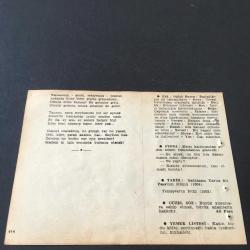 26 TEMMUZ 1958 -TAKVİM YAPRAĞI-DOĞUM GÜNÜ HEDİYESİ-AJANS-TÜRK ŞİİRLİ VE SAATLİ TÜRKİYE TAKVİMİ,FAL,FIKRA,SADRAZAM YAVUZ ALİ PAŞANIN ÖLÜMÜ,1604,TEMEŞVARIN FETHİ 1552,GÜZEL SÖZ,YEMEK LİSTESİ