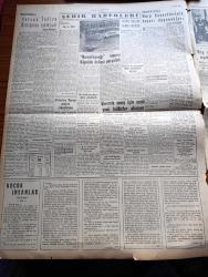 Yeni İstanbul Gazetesi - 10 Nisan 1953 - Mustafa Nermi - Rusya'dan Sulh Arzusunu İspat Etmesi İsteniyor - Yeni Bakanlar Salim Burçak Emin Kalafat Hayreddin Erkmen Ve Celal Yardımcı Dün İşe Başladılar - Yunan Parası Yarı Yarı Yarıya Düşürüldü - Dumlupınar'ın Teknesi İle Temas İmkanları Aranıyor - Maliye Bakanı Hasan Polatkan'a Dair Bir Sözlü Soru - İran Meclisi Önündeki Çarpışma - Tevfik İleri Vatan Gazetesi Başyazarı Ahmet Emin Yalman'ı Mahkemeye Verecek - Küçük İnsanlar Yazan Faik Baysal Yazı Dizisi - Veremle Savaş İçin Esaslı Yeni Tedbirler Alınıyor - Beşiktaş Pazar Günü Vefa İle Karşılaşıyor - Hiç Döviz Almadan Seyahate Çıkılmayacak - Birleşik Amerika Kore'yi Birleştirmek İstiyor - İstanbul Valisi Fahreddin Kerim Gökay Amerikan Hastanesi'nde Türk Askerleriyle Görüştü -  Hikaye Halil Bey Yazan Güner Barım - Büyük Röportaj Serisi İslam Memleketleri Yazan Fikret Adil Yazı Dizisi - Kadınlar Niçin İyi Bir Hayvan Mürebbiyesi Oluyor - General Electric Ampul
