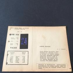 24 AĞUSTOS 1958 -TAKVİM YAPRAĞI-DOĞUM GÜNÜ HEDİYESİ-AJANS-TÜRK ŞİİRLİ VE SAATLİ TÜRKİYE TAKVİMİ,O.V.KANIK,FEYZİ HALICI,FAL,FIKRA,MERCİDABIK SAVAŞI 1516,SAİNT BARTHELMY KATLİAMI 1572,GÜZEL SÖZ,YEMEK LİSTESİ