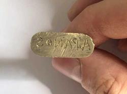 Eski Pirinç Metal Mühür 