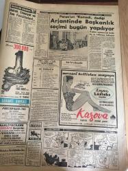 YENİ SABAH GAZETESİ  7 TEMMUZ 1963 YIL :28 SAYI :8733---CHP 'liler göre hala Güler yüzlü idare kurulamadı ----Katil  İlyas Şoris ,aile  baskısından dert yandı --İstanbul u  istila eden yeni  dans  :Holly -Golly ----Hasbi Beyin Mektubu : Siyavuşgil --Berksoy  bu kadar kötü bir netice beklemiyorduk  dedi - --Ayvalık deyince  akla  zeytin gelir --Edremit 'in zeytin  'i , zeytin yağı  meşhurdur  ---Arjantin de başkanlık seçimi bugün yapılıyor ---Sinemalar Tiyatrolar :İstanbul : Atlas : Yastık   Sohbeti ,İnci :Ayşecik Ateş Parçası ,Konak : Yalnız ve Cesur ,Lüks :İhtiras Yolcuları -----Türkiye  'nin   en sevilen  futbolcusu  :Metin Oktay  :6  defa gol kralı  olan  Metin  Oktay krallığını devam  ettirmek  azminde --Metin  330.038 reyle  en sevilen  futbolcu ,Lefter  ise  311.637 reyle ikinci seçildi --Lefter  Milli Takımda  en fazla  oynamış  en çok  gol atmış  bir futbolcudur--