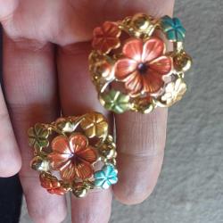 Mine Küpe Klipsli,Vintage