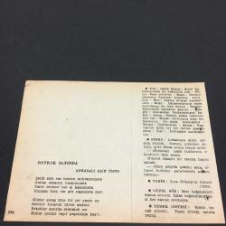 25 EKİM 1958 -TAKVİM YAPRAĞI-DOĞUM GÜNÜ HEDİYESİ-AJANS-TÜRK ŞİİRLİ VE SAATLİ TÜRKİYE TAKVİMİ,AY BUMİN,ANKARALI AŞIK ÖMER,FAL,FIKRA,ZİYA GÖKALPİN ÖLÜMÜ 1924,GÜZEL SÖZ,YEMEK LİSTESİ