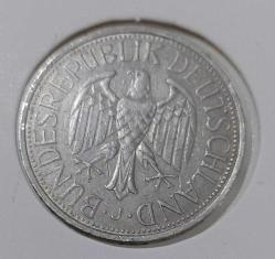 1982-J BATI ALMANYA DEUTSCHE 1 MARK ORİJİNAL MADENİ PARASI NADİR HARFLİSİ ÇİLALTI-ÇİL 1Y2Ş3R ÇOK NADİR