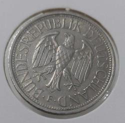 1979-F BATI ALMANYA DEUTSCHE 1 MARK ORİJİNAL MADENİ PARASI NADİR HARFLİSİ ÇİLALTI-ÇİL AA2BB1R ÇOK NADİR