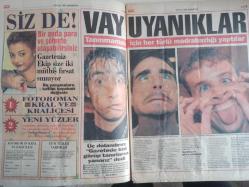 Ekip Haftalık Aktüalite Sinema Tiyatro Müzik ve Magazin Gazetesi - 6 Eylül 1997 - Hostes Böyle Öldü! - Fotoroman Kral ve Kraliçesini Seçiyoruz - Vay Uyanıklar - Tanınmamak İçin Her Türlü Madrabazlığı Yaptılar - Kızım Lezbiyen Değilmiş - Sibel Can - Cezaevinden Mektup Var - Böyle Bulundu! - Büyücü Ercan'ın Cevizleri - Göksel Arsoy - Gökhan Arsoy Babasının İzinde - Ebru Gündeş - At Yarışı - Gönül Postası - Pozitif Gençlik - Dök İçin Rahatla - Beni de Vurun! - Aşk Çıkmazı - Alemin İnsanları - Aşk Çıkmazı Fotoromanı - Tanıtım İçin Gazetelere Bu Sahneleri Gönderdiler - Müjde Ar fotoğraf ve haberi - Tam Takım Dergi