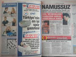 Ekip Haftalık Aktüalite Sinema Tiyatro Müzik ve Magazin Gazetesi - 20 Ağustos 1997 - Şöhrete Soyunan Zeynep, Yönetmeni Çok Fena Kızdırdı - Bu İşler Nasıl İşler - Hasan Çevik - Ümit Özer - Ayşe Arslan - Gelin Değil , Kefen Giydim Diyerek Kendisini Zehirledi - Erkeklerin Hepsi Ölsün - Merve - Eylen Denizgezer - Ramazan Şen - Sosyete de Boşanma - Fotoğrafçı Kapıyı İki Kez Çalar - Yeni Top Modeller - Zeki Triko - Mirella Nazor - At Yarışı - Dök İçini Rahatla - Namussuz - Alemin İnsanları - Bir Şamar Attı Sesimi Akor Etti - Aşk Çıkmazı fotoromanı - Şansa Bak fotoğraf ve haberi - Tam Takım Dergi