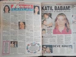 Dedektif Haftalık Aktüalite Sinema Tiyatro Müzik ve Magazin Gazetesi - 16 Ağustos 1997 - İblis! - Kapak Haberi - Göğüsümü Bozdu! - Böyle Estetik Yapılır mı! - Ayşen Kaya - Babasının Sevgilisiyle! - Ferda - Serhan Erin, Keyifler Yerinde - Tarık Akan - Ebru Şallı - Ozan Orhon - Burak Kut - Ahmet San - Beni Bu Filmde Seyredin! - Kocamın Patronunu Nasıl Ayarttım - O'nun Hikayesi - Maymun Adam ve Eni Çizgi Romanı - Sevdiğinizden Haber Var - Dedektif Kız Çizgi Romanı - Kocam Dengesiz - Hatice Gezer - Asayiş Berkemal Çizgi Romanı - Bravo Genç - Otobüsteki Adam - Küçük İlanlar - Katil Babam! - Gülender Sevil - Seval Halıcı - Uçakta Taciz - Michella - Pierro ve Petro fotoğraf ve haberi - Tam Takım Dergi