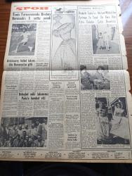 Yeni İstanbul Gazetesi - 23 Ağustos 1956 - Refik Halid Karay - Maliye Vekili Nedim Ökmen İstifa Etti - Süveyş Konferansı 24 Saat Uzatıldı - Arap Petrolü İskenderun Körfezinden Akıtılacak - Ses Sanatkarı Zeki Müren Bir Polis Memuru İle Tartışıp Mahkemelik Oldu - 100 Polis Dün Şehir Caddelerinden Geçti - Ticaret Vekili Zeyyad Mandalinci - Pakistan Kızılay Başkanı Lady Noon Dün Şehrimize Geldi - Komünist Partisi Niçin Kanun Dışı İlan Edildi - Tekel Genel Müdürü Ömer Refik Yaltkaya - Prenses Margaret 26 Yaşında - Evli Kadınlara Yeni Saadet Zinciri - Mareşal Tito - Evlilik Mi Bekarlık Mı Yazan Necla Seyhun - Opon Ağrı Kesici - Ankara İstanbul Radyosu Programı - Galatasaray Futbol Takımı Dün Romanya'ya Gitti - Elizabeth Taylor'un Michael Wilding'den Ayrılması - Voleybol Milli Takımımız Paris'e Hareket Etti