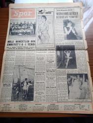 Yeni İstanbul Gazetesi - 27 Nisan 1956 - Refik Halid Karay - Osman Bölükbaşı Mitingleri Men Edemezler Diyor - Kıbrıs Meselesi Yunan Meclisinde - Fransız Moda Kralı Christian Dior Geliyor - Adana'daki Yağmur Duası Ve Bir İddia - Teşrii Masuniyetleri Kaldırılacak Mebuslar - Kıbrıs Meselesi Yunan Meclisinde - Rus Liderleri Bugün Londra'dan Ayrılıyor - Danny Kaye - Et Buhranı Dün Mezbahada 300 Baş Hayvan Ancak Kesildi - Kurtuluş Savaşı'nın Deniz Destanları Karadeniz'in Yalı Uşakları Yazan Tevfik İnci Yazı Dizisi -  Bulgaristan Gizli Polis Servisi'nde Yetiştirilen Kaçak Emin Hulusi Akol Askeri Mahkemede - Cannes Film Festivali - Mozart'ın Piyanosu Aranıyor - İzmit'te Fırıncılar Ekmek Çıkarmamağa Karar Verdiler - Amerika İzmir Enternasyonal Fuarı'na İştirak Ediyor - Mersin Limanı Hemen Her İhtiyaca Cevap Verebilecek - Memleket Ve Dünya Borsa Ve Piyasaları - Puro Tuvalet Sabunları - Ankara İstanbul Radyosu Programı - Milli Namzetler Dün Emniyet'i 6 1 Yendi - Bilbao İspanya Futbol Şampiyonluğu
