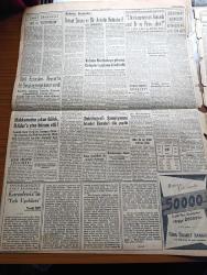 Yeni İstanbul Gazetesi - 29 Nisan 1956 - Refik Halid Karay - Muhalefet Partilerinin İşbirliği Mevzuunda Görüş Ayrılıkları - Christian Dior Ve Yaz Modası - Bir Ton Bakla Denize Atıldı - 6 7 Eylül Hadiselerinde Vali Fahrettin Kerim Gökay Suçsuz Görüldü - Brezilya Milli Takımı İstanbul'a Geldi - Kasım Gülek'in İktidara Hücumları - Fuat Köprülü Paris'e Gidiyor - Kurtuluş Savaşı'nın Deniz Destanları Karadeniz'in Yalı Uşakları Yazan Tevfik İnci Yazı Dizisi - Türk Eczacıları Beyrut'ta Bir Sergi Açmağa Karar Verdi - Dionysos Mu Apollon Mu - Daktilografi Şampiyonası İstanbul Elemeleri Dün Yapıldı - Bulganin Ve Kruşçev'in Anthony Eden'e Mesajları - Kadınlar Birliğinin Dünkü Büyük Kongresi - Amerika'da Uyuşturucu Madde Piyasasından Korkunç Rakamlar - Milli Namzetler Dün İstanbulspor'u  2 0 Yendiler - Ankara İstanbul Radyosu Programı - Ankara'da Bir İthalatçı Firmaya Yapılan Baskın - Remington Rand - Halk Arasında Dolaşan Azılı Katil
