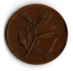 Tc. 1 Kuruş 1966 (Mp1255)