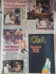 Haftanın Sesi Haftalık Aktüalite Sinema Tiyatro Müzik ve Magazin Dergisi - 5 Kasım 1982 - Türkan Şoray - Ajda Pekkan - Gönül Yazar'ın Fakirhanesi - Tarık Akan, İstediği Gibi Yaşayınca Kendisini Daha Özgür Hissettiğini Söylüyor fotoğraf ve haberi - Gazete Tam Değildir Sadece 2 Sayfası Mevcuttur